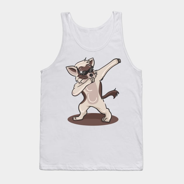 'Dabbing Dancing Kitten' Funny Dabbing Animal Gift Tank Top by ourwackyhome